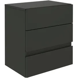 CARO-Möbel Nachtschrank Anno 42 x 47 x 30 cm Schwarz
