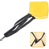 Yosoo Health Gear Widerstandsgürtel Schwimmen, Schwimmwiderstandsgürtel mit Schwimmfallschirm Krafttrainings Schwimmgürtel Schwimmgurt Schwimmtrainer Schwimmkrafttraining Mesh Tasche, Gelb L