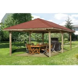 Weka Gartenoase 651 D 4,33 x 7,78 m Weiß