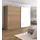 Rauch Schwebetürenschrank QUADRA 226 x 210 x 62 cm Alpinweiß/Braun
