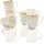Retsch DUSTY Becher 0,34 l Weiß/Gold 6 St.