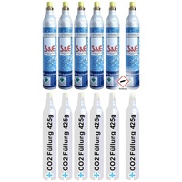 Cago 6 x CO2-Zylinder 425 g 60l inkl. Füllung