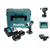 Makita DTD 155 RGJ Akku Schlagschrauber 18 V 140 Nm 1/4" Brushless + 2x Akku 6,0 Ah + Ladegerät + Makpac