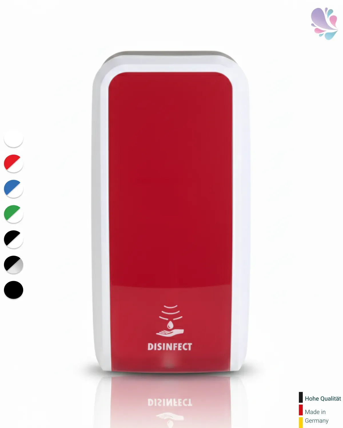 Desinfektionsspender SENSOR, berührungslos bis zu 1.000 Anwendungen je 1-Liter, blitzschneller Kartuschenwechsel, Blanc Cosmos