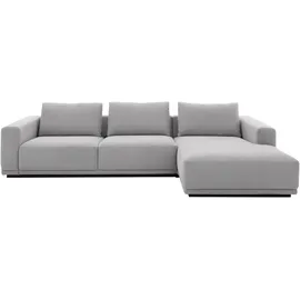 Musterring Ecksofa JustB! PM200, Holzrahmen in schwarz, wahlw. Sitzvorzug, Breite 316cm, Anreihsofa links & Longchair rechts, mit elektischem Sitzvorzug gelb
