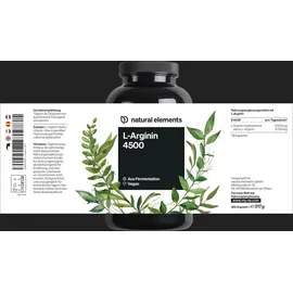Natural Elements L-Arginin Kapseln 365 St.