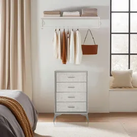 hjh living Skuffy 60 x 90 x 35,5 cm Grau