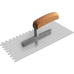 TECTOOL Glättekelle E15, rostfrei, Holz, 280x130x0,7mm