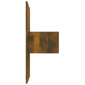 vidaXL Kopfteil mit Nachttischen Räuchereiche Holzwerkstoff