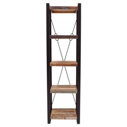 Bücherregal Retro 60x200x35 aus recyceltem Mangoholz