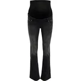 Only Maternity Bootcut-Jeans »OLMBLUSH Mid Waist Flared DNM Box Noos, schwarz