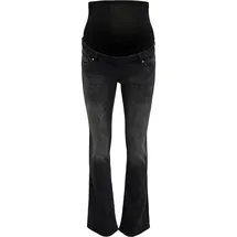 Only Maternity Bootcut-Jeans »OLMBLUSH Mid Waist Flared DNM Box Noos, schwarz