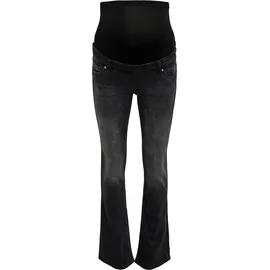 Only Maternity Bootcut-Jeans »OLMBLUSH Mid Waist Flared DNM Box Noos, schwarz
