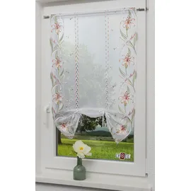 Stickereien Plauen Bändchenrollo Michelle 40 x 65 cm weiß