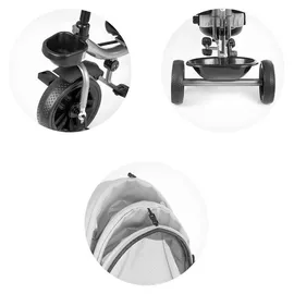 Chipolino Zwillingsdreirad Hip Hop, zwei Kinder, bis 40 kg, Sitze 360° drehbar hellbraun