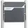 BITUXX Design Standbriefkasten 16770 Graphit inkl. Zeitungsfach