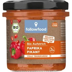 followfood Aufstrich Paprika pikant bio