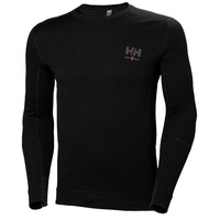 HELLY HANSEN Workwear, Apatiniai marškinėliai HELLY HANSEN Lifa Merino Crewneck, juodi 2XL