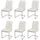 chefgastro Esszimmerstuhl Stoff gebürstet Creme-Beige 6er Set