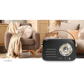 Nedis FM-Radio schwarz