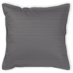 Kissenbezug CURT BAUER "Bente", grau (stone), B:40cm L:40cm, Mako-Brokat-Satin, Obermaterial: 100% Baumwolle, Kissenbezüge, Erscheinungsbild einer Mélange