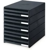 Styro styroval Pro, 10 Schubladen, offen, Schwarz