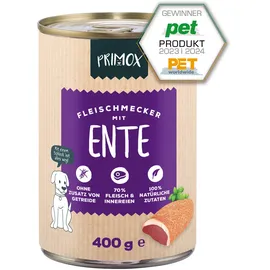 Primox Fleischmecker Hunde-Nassfutter Ente 6 x 400 g