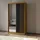 masseno Schwebetürenschrank NELVIA 120 x 216 x 61 cm Braun