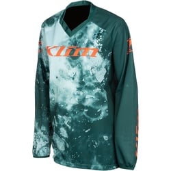 Klim XC Lite Corrosion 2023 Damen Motocross Jersey, grün-blau, Größe XL