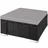 Tectake Rattan-Sitzhocker 53 x 53 x 26 cm schwarz/grau