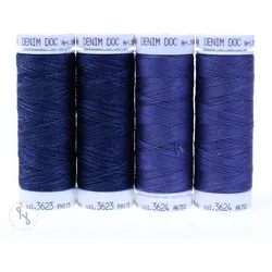 Mettler Farbsortiment Denim Doc 4 Farben Denim