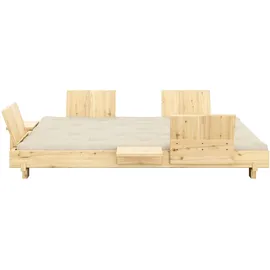Karup Bett Social Sofa Bed 140 x 200 cm Kiefer lackiert beige