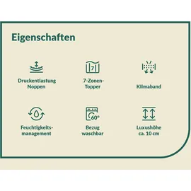 fan Big Komfort Plus Topper 90 x 200 cm weiß