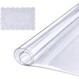 Vevor Tischfolie Tischschutz Transparent 1,5 mm Dicke, Tischschutz-Folie PVC 460 x 1232 mm Rechteckige Tischdecke Tischfolie Abwaschbar Verschleißfest Hitzebeständig wasserdichte Tisch-Schutzfolie