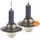 bmf-versand Solarleuchte Garten 2er Set Hängeleuchte Solarlampe Außen Außenleuchte Solar