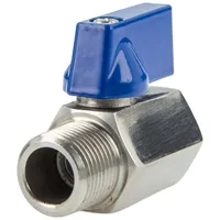 Tecuro - Kugelhahn Edelstahl V4A (AISI 316), 1/4 Zoll