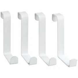 Wenko Türgarderobenhaken 4er Set Weiß matt