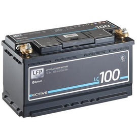 ECTIVE LC 100 LT 12V LiFePO4 Lithium Versorgungsbatterie, 100 Ah