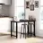 Homcom Barhocker 42 x 42 x 65 cm Braun/Schwarz