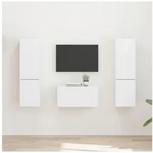 vidaXL TV-Schrankset 5 pcs Weiß Holzwerkstoff