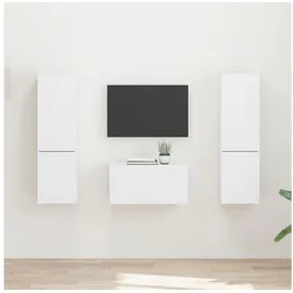 vidaXL TV-Schrankset 5 pcs Weiß Holzwerkstoff