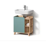 livinity® Waschbeckenunterschrank Marano 60 x 65 x 35 cm Blau