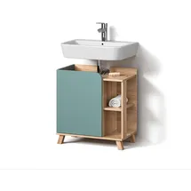 livinity® Waschbeckenunterschrank Marano 60 x 65 x 35 cm Blau