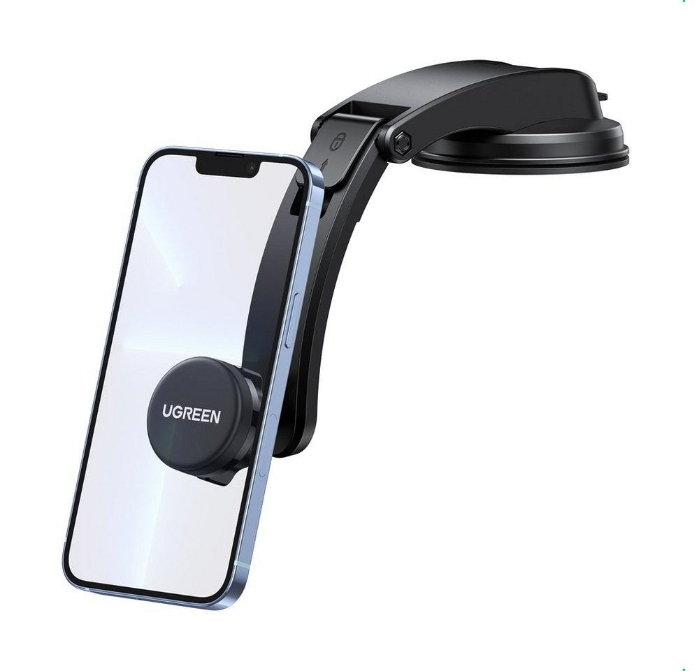 UGREEN KFZ Handy-Halterung am Cockpitglas Armaturenbrett Pkw kompatibel Smartphone-Halterung schwarz