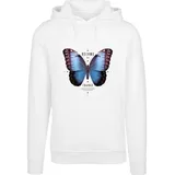 Mister Tee Become The Change Butterfly Kapuzenpullover White XL
