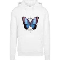 Mister Tee Become The Change Butterfly Kapuzenpullover White XL
