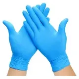 Nitril Blau Einmalhandschuhe puderfrei | 100 Stück M