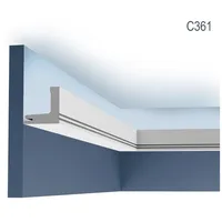 Orac Deckenleiste Orac C361 Weiß 2 St. 200 x 5 x 5 cm