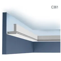 Orac Deckenleiste Orac C361 Weiß 2 St. 200 x 5 x 5 cm
