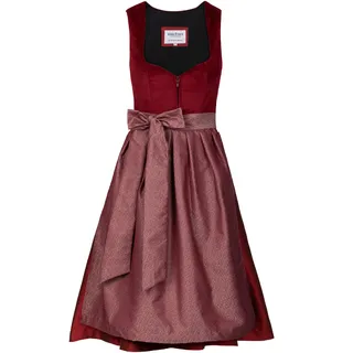 Edelnice Midi Dirndl Luise Samt Rot
